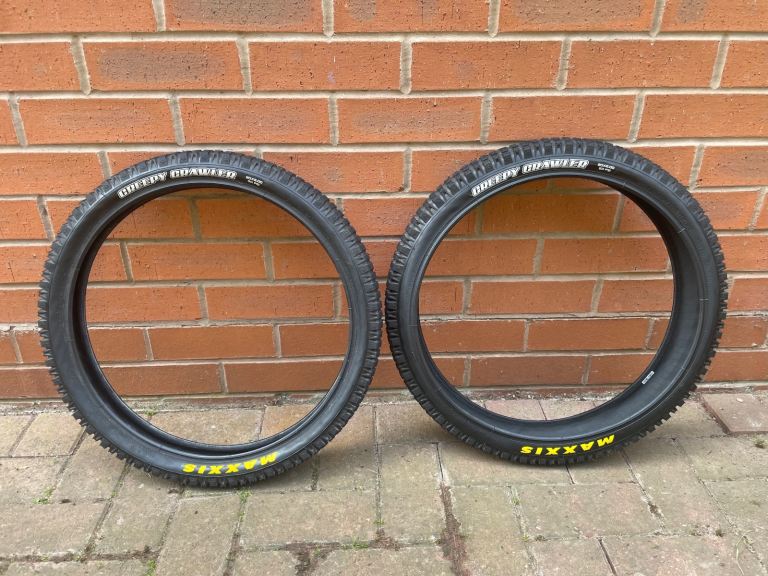 Two Maxxis Creepy Crawler BMX Trials Bike off road tyres 20x2.00