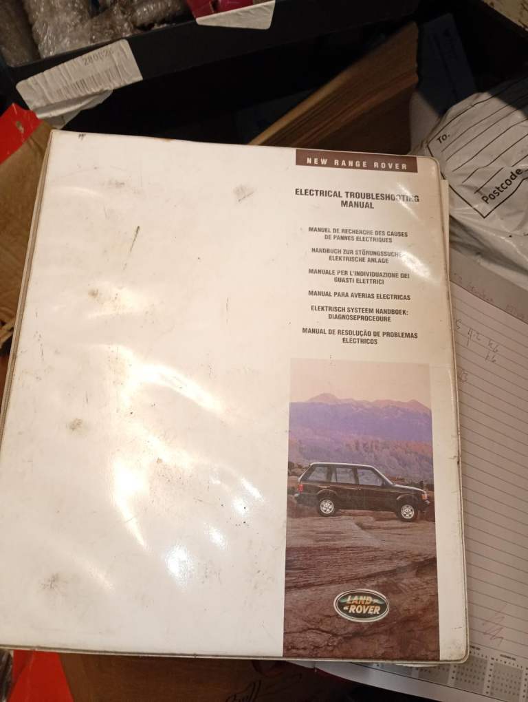 RANGE ROVER CLASSIC GENUINE ELECTRICAL TROUBLE SHOOTING MANUAL DATED 1995 BY LAND ROVER
