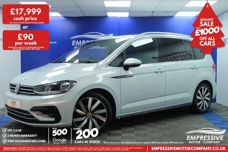 2018 18 VOLKSWAGEN TOURAN 2.0 TDI R-LINE MPV 5DR DIESEL DSG EURO 6 (S/S) (190 PS