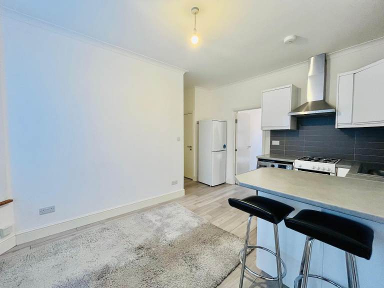 spacious one bedroom open plan kitchen reception available now