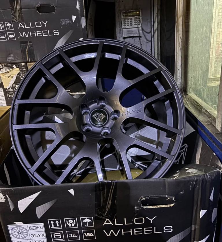 BRAND NEW 22” 5x120 10J ONYX AMETHYST ALLOY WHEELS FIT LAND ROVER RANGE ROVER DEFENDER BMW AND MORE