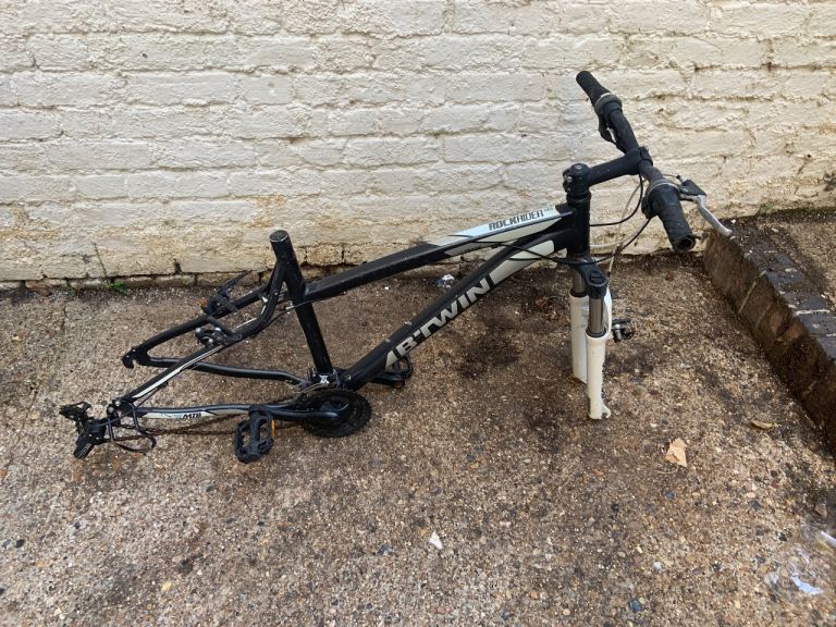 BTWIN ROCKRIDER 340 Bike Frame with Forks and Handlebars