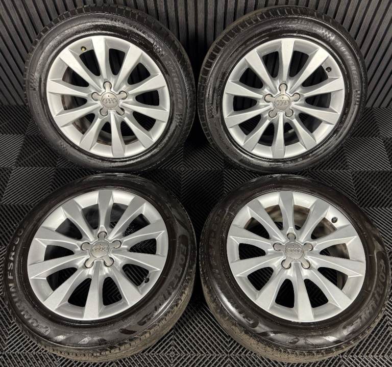image for 17'' GENUINE AUDI A6 C7 10 SPOKE ALLOYS WHEELS TYRES 