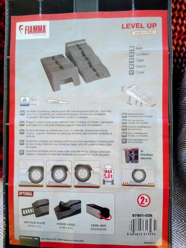 Fiamma Levelling Chocks (Pair) (Campervan/Motorhome)