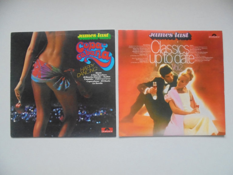 A collection of 12 James Last vinyl LP record albums. Various titles