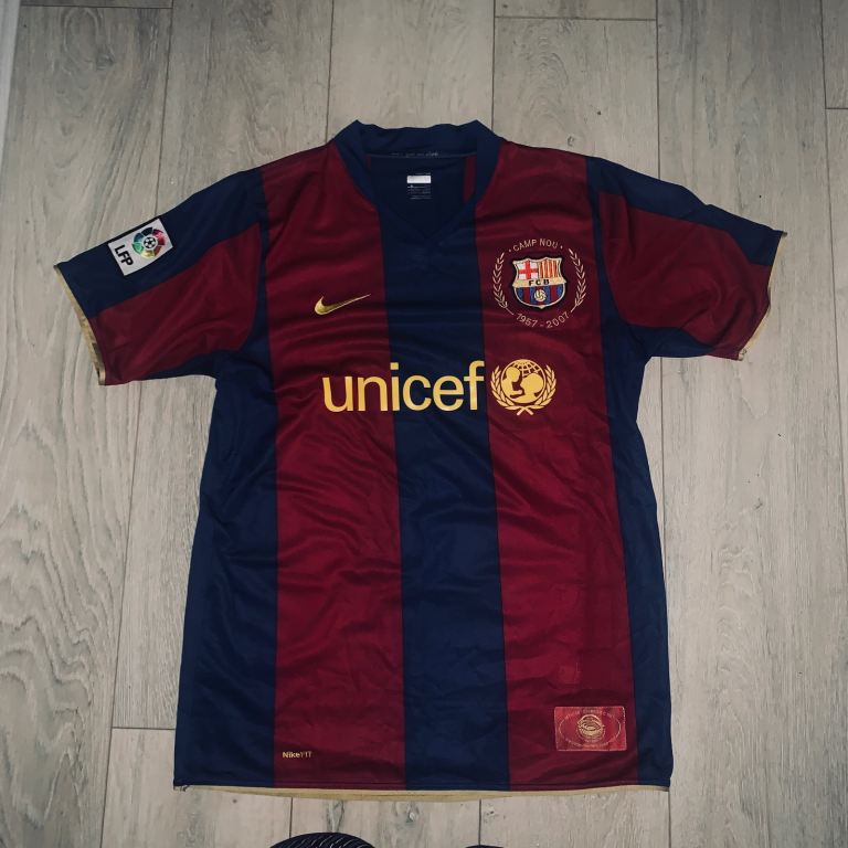 Authentic FC Barcelona home jersey.