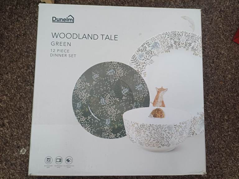 Dunelm 12 peice plate set 