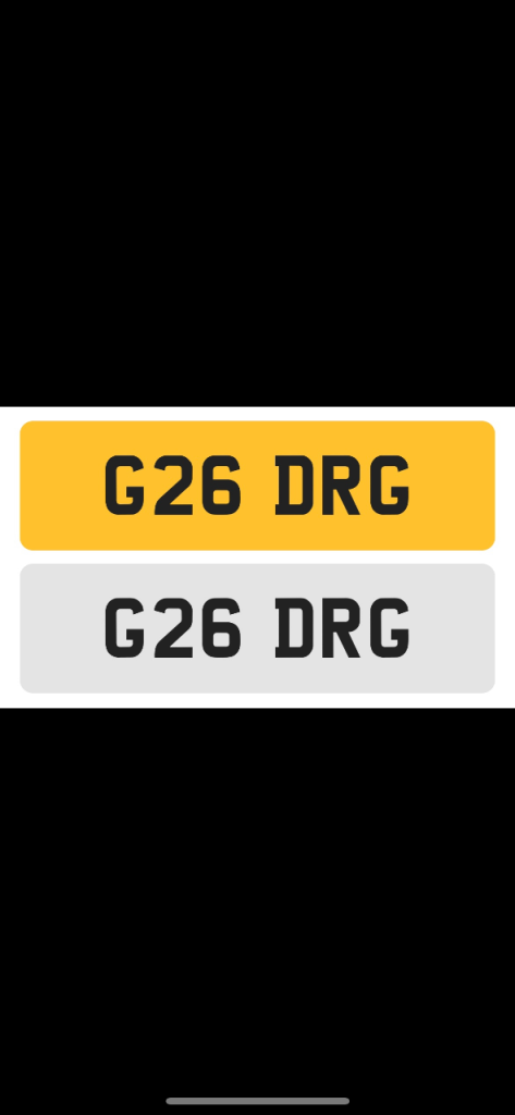 PRIVATE REGISTRATION PLATES
