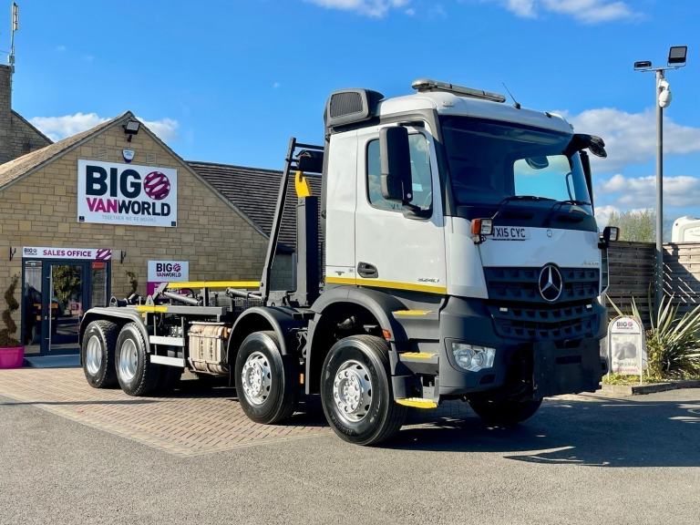 2015 Mercedes-Benz Arocs 3240 8X4 DAY CAB 32TON HGV HOOK LOADER TRUCK