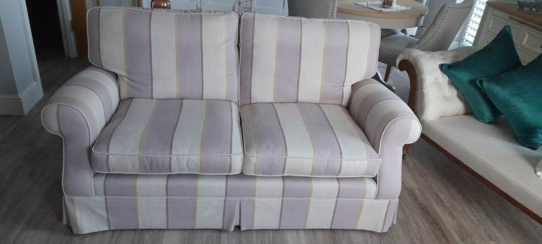 FREE Laura Ashley Multicoloured Cotton Sofa - 'As Good As New' Condition