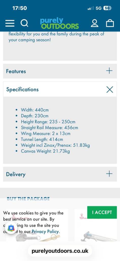 Isabella porch awning 