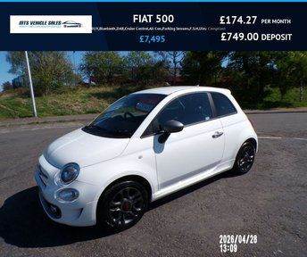 FIAT 500 1.2 S 2019,Bluetooth,DAB,Cruise Control,Air Con,Parking Sensors,F.S.H,Ulez Compliant