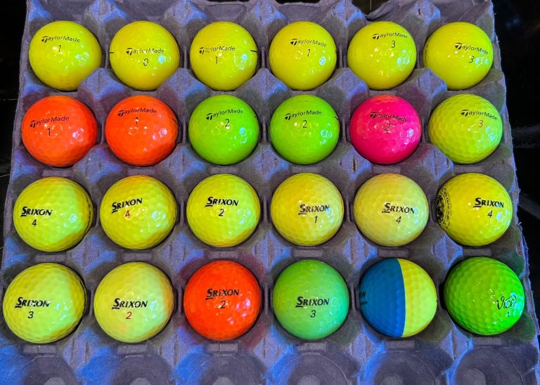 Excellent Condition 48 Winter Golf Balls Taylormade Callaway Srixon Wilson Titliest 