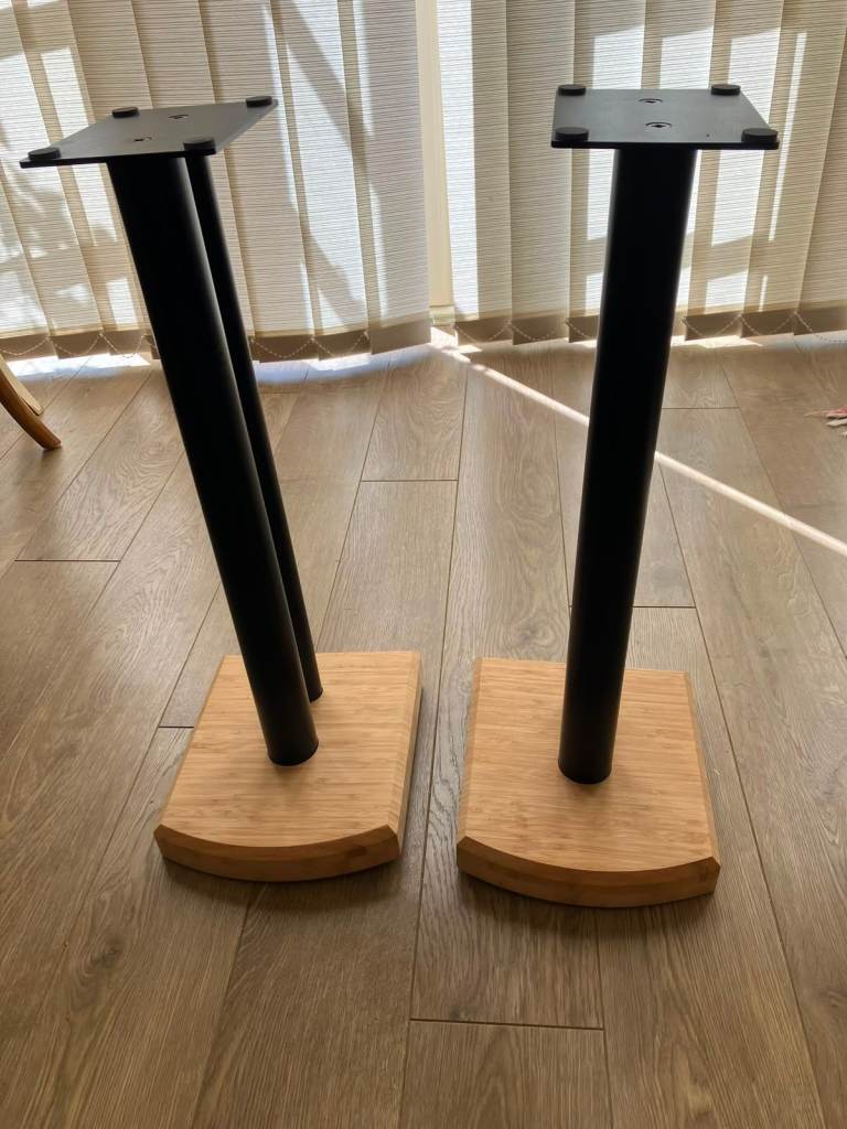 Atacama Moseco 6 Speaker Stands - Pair, Bamboo & Black, in excellent condition
