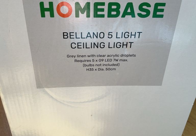 Homebase Bellano 5 light ceiling light