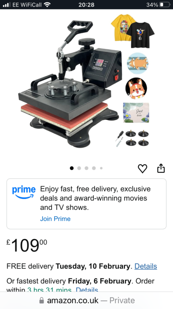 Sublimation Heat press T-shirt press printer maker working 