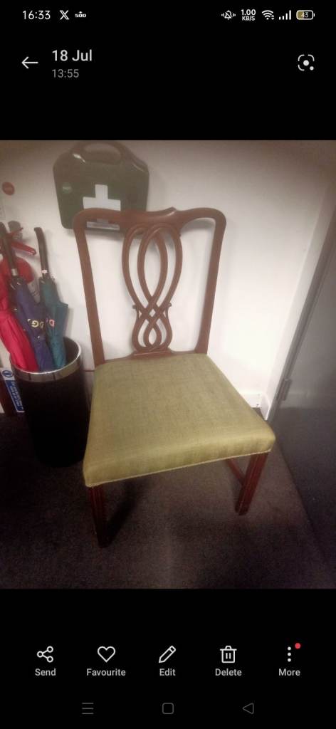 Georgian Chippendale chair 