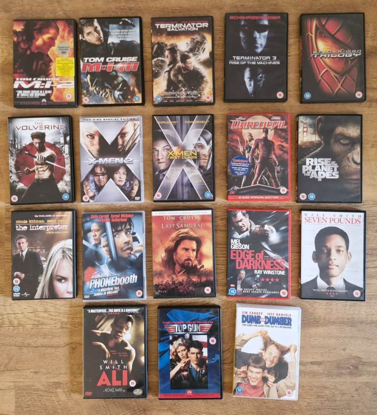 Job Lot of 18 DVDs – Action, Sci-Fi, Comedy Films