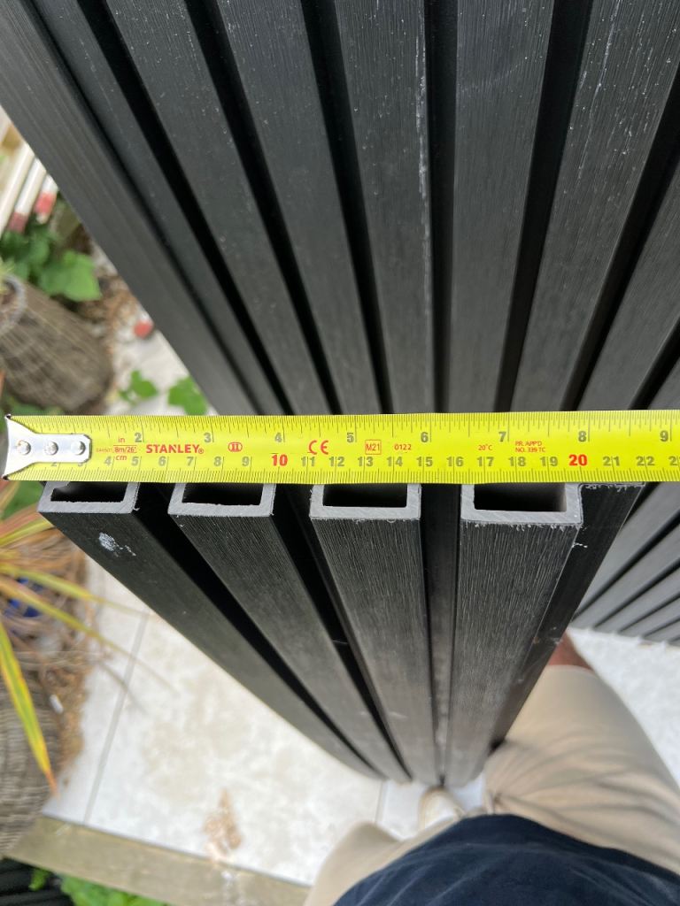 Black Composite Fence Slats – Good Condition