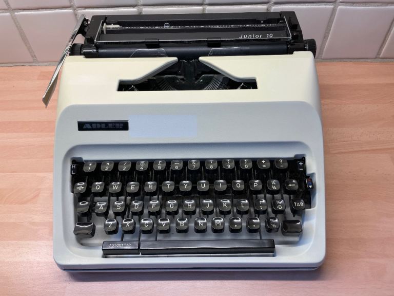 Portable Typewriter “ADLER JUNIOR 10” in Case - Fully Working Very Clean Condition