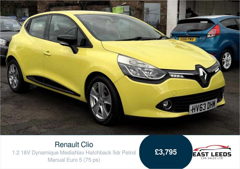 2013 Renault Clio 1.2 16V Dynamique MediaNav Hatchback 5dr Petrol Manual Euro 5 (75 ps) Hatchback...