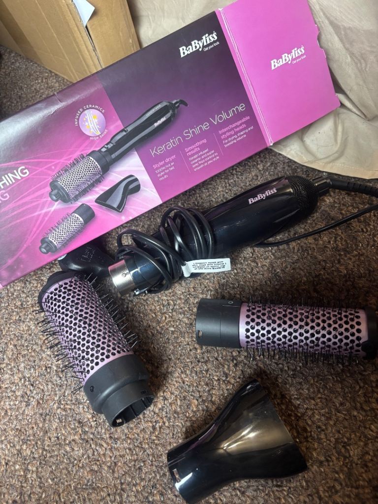 BaByliss Keratin Shine Volume Hot Air Styler – As Good As New