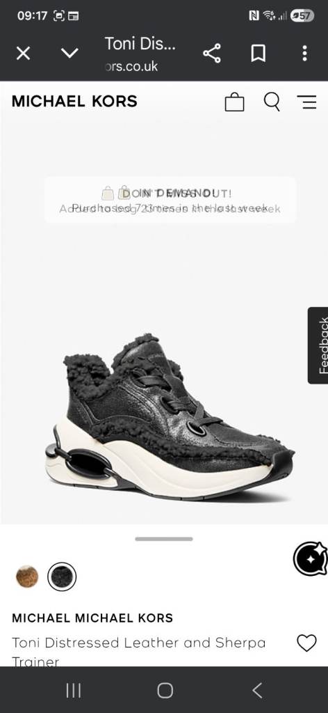 Michael Kors Sherpa trainers