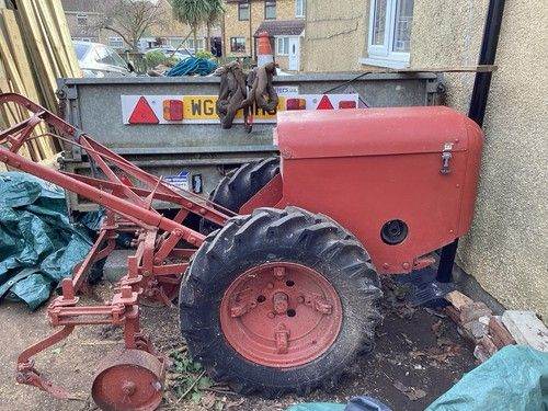 1940s ,BMB cultmate +plough and cultivator,BSA 320 engine,easy starter,in red oxide