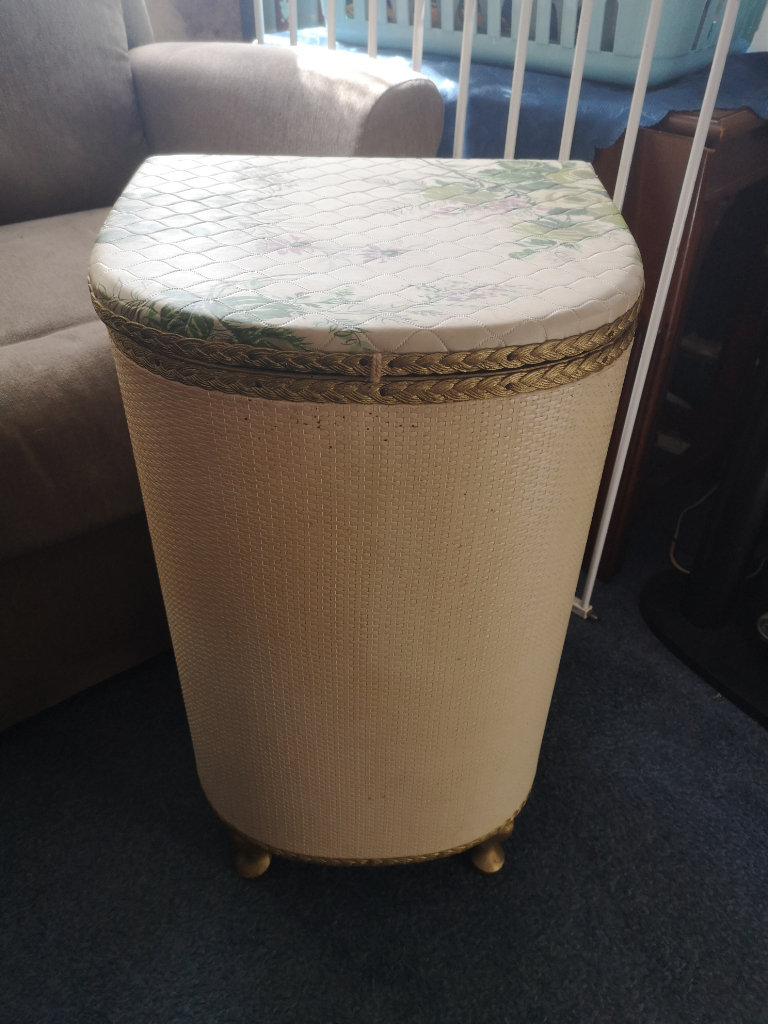 bow fronted clothes linen bin