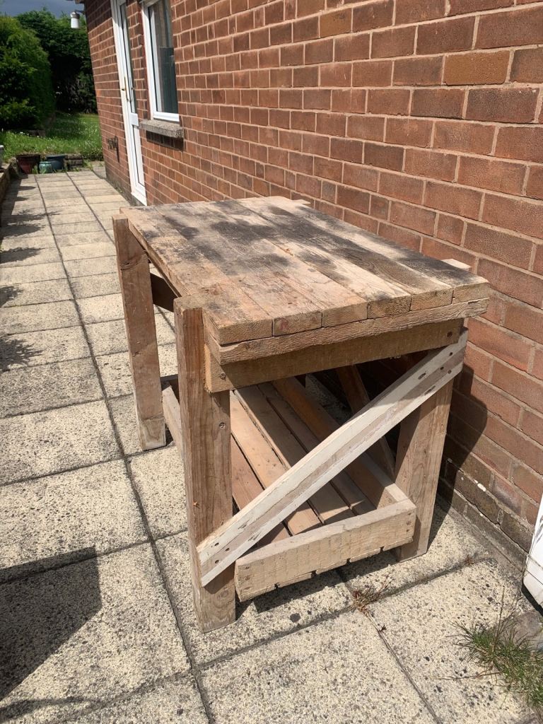 Bespoke Wooden Workbench with Heavy Duty 150mm Rotary Vice