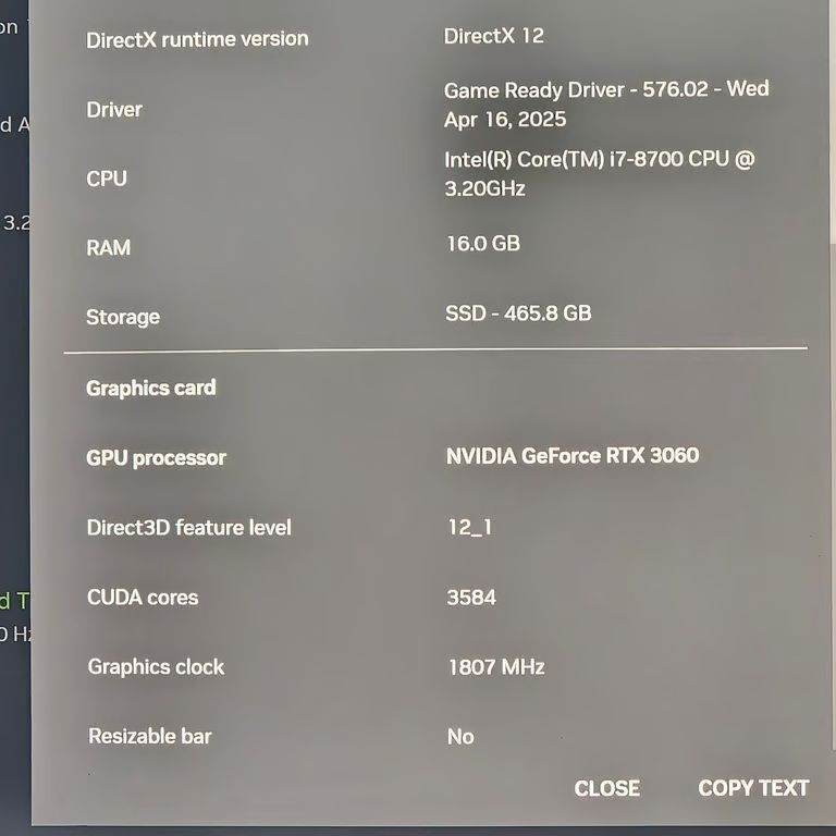 gaming pc rtx 3060 12gb i7 8700 cpu 16gb ram 500gb ssd