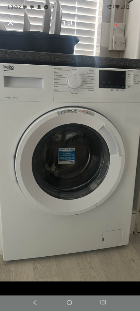 Beko Washing Machine – White, Good Condition