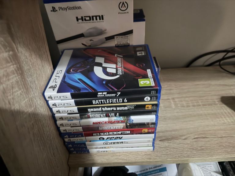 Sony PlayStation 5 Disc Edition with Games – Good Condition