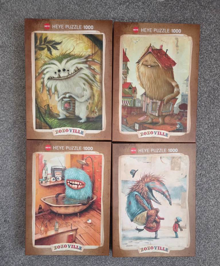 Jigsaws 1000 pieces £3 each 