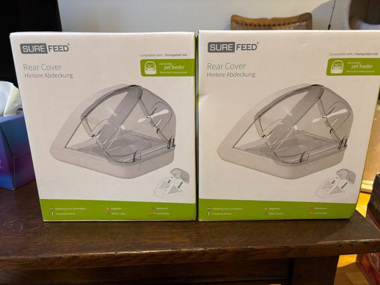 ‘Surefeed’ pet feeder rear covers x2