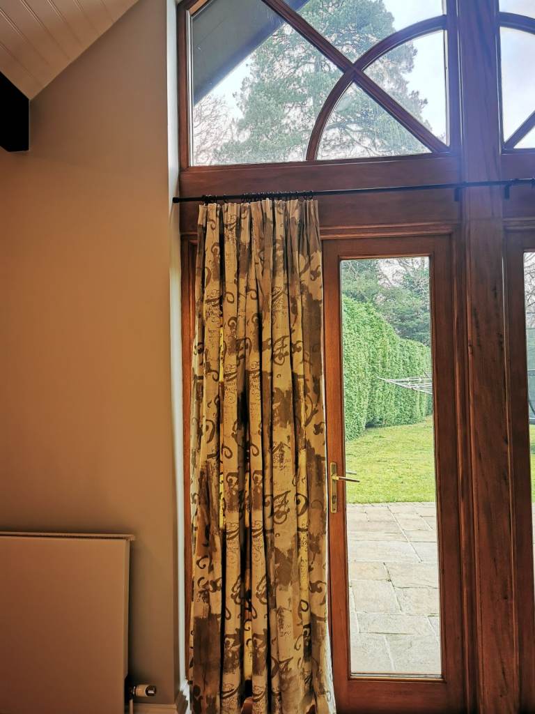 Heavy Duty Blackout Lined Quality Beige Creamy Curtain (Patio Door & Windows) RRP over £2,000