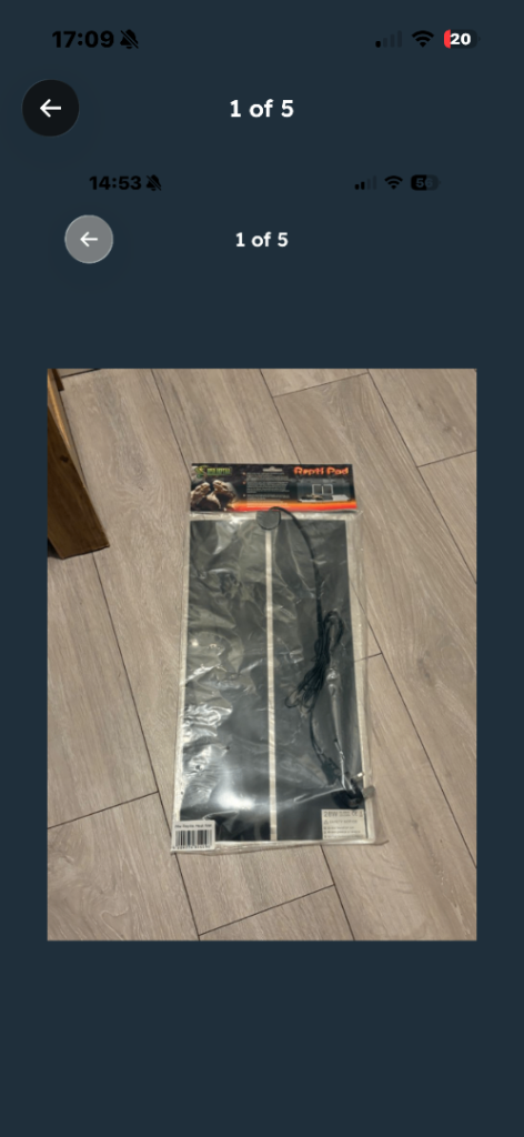 Large reptile snake heat mat vivarium etc 