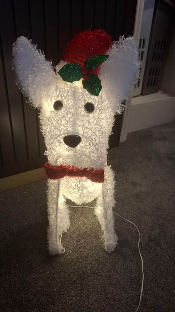 Christmas light up dog 