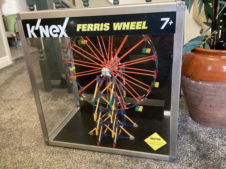 Vintage Shop Counter Advertising Display K,NEX Big Wheel in A Case 