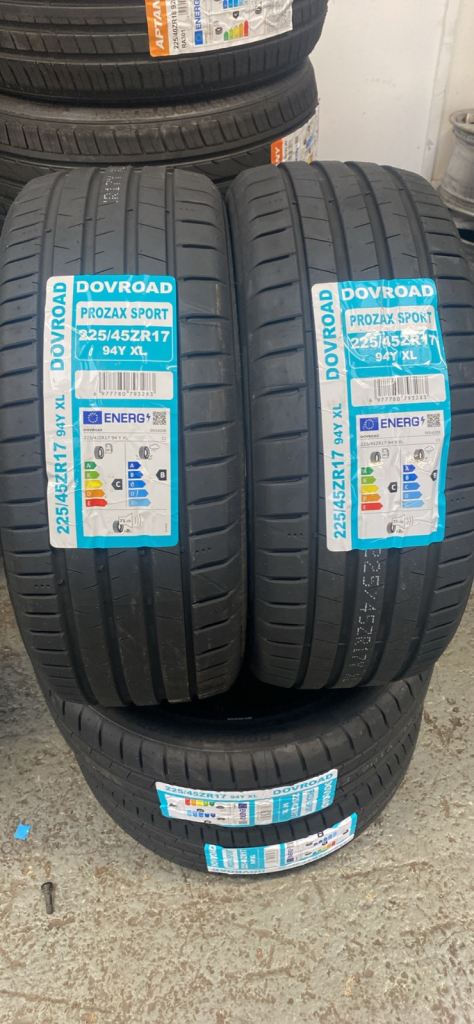 2 x 225/45/17 Doveroad Tyres Fitting included 