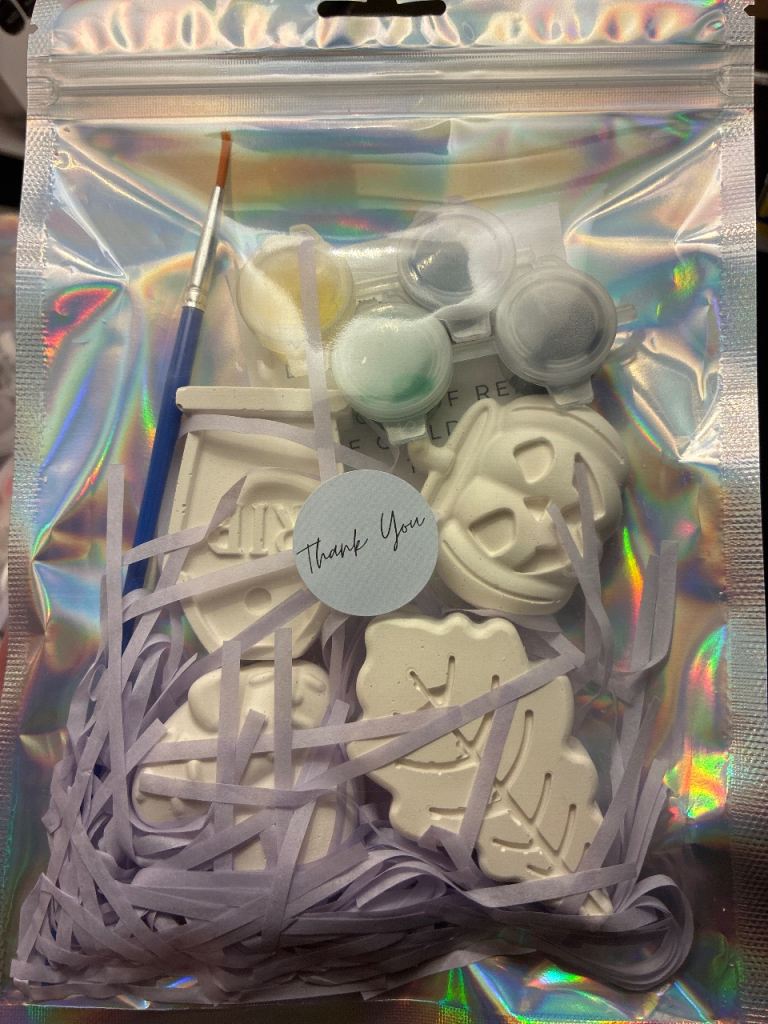 1 Random Pack New Paint Your Own Plaster Figures Craft Kit