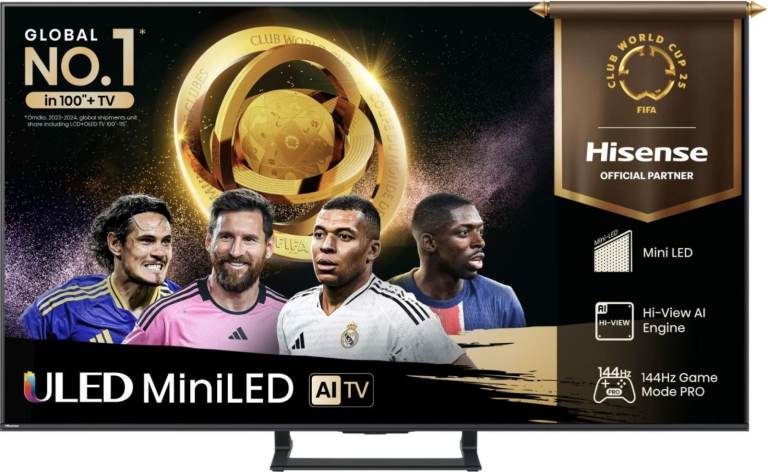 JUST WEEKEND PRICE!!! Hisense 65E8QTUK 65 inch 4K Ultra HD HDR 144Hz AI ULED Mini LED TV