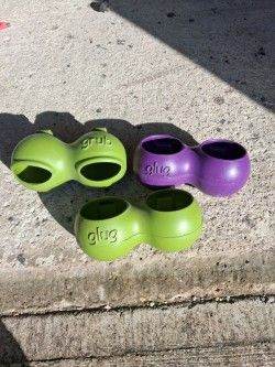 Omelet Eglu Chicken feeders and water container