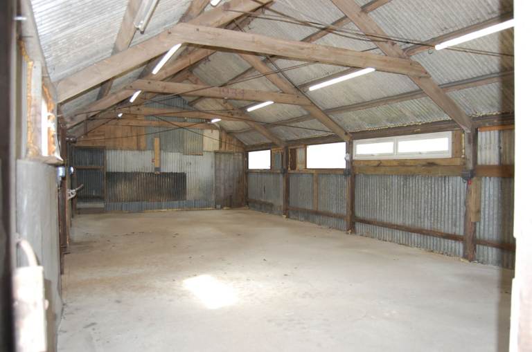 Workshop in barn near Winkleigh Airfield