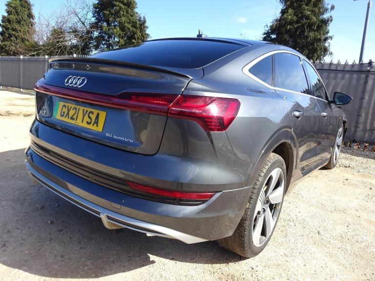 2021 21 REG AUDI E-TRON S LINE 50 QUATTRO ELECTRIC AUTO DAMAGED SALVAGE