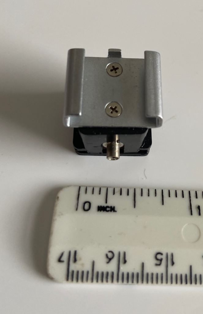 Camera flash hot shoe mount adapter for PC connection, £5.00 for Sale