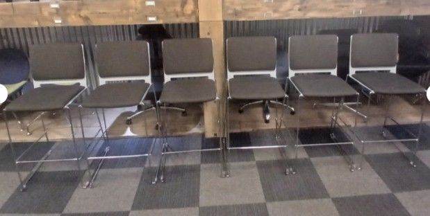 Set of 6 Gresham Tall Stools, Meeting, Boardroom, Bar, Cafe, Breakout