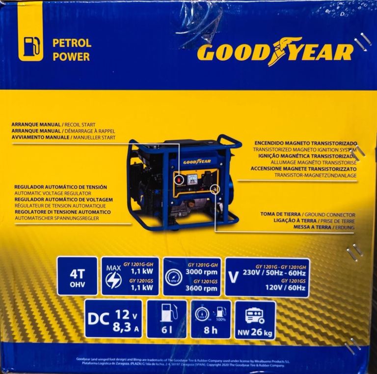 BRAND NEW Goodyear Generator Petrol 