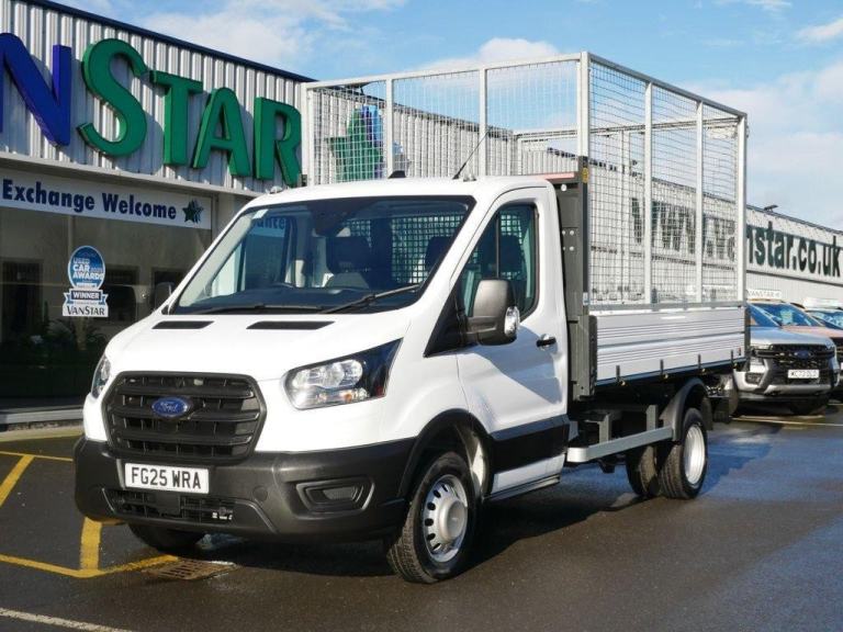 2025 FORD TRANSIT 470 RWD 2.0 EBL 130 BHP L2 MEDIUM TWIN WHEEL CAGED TIPPER