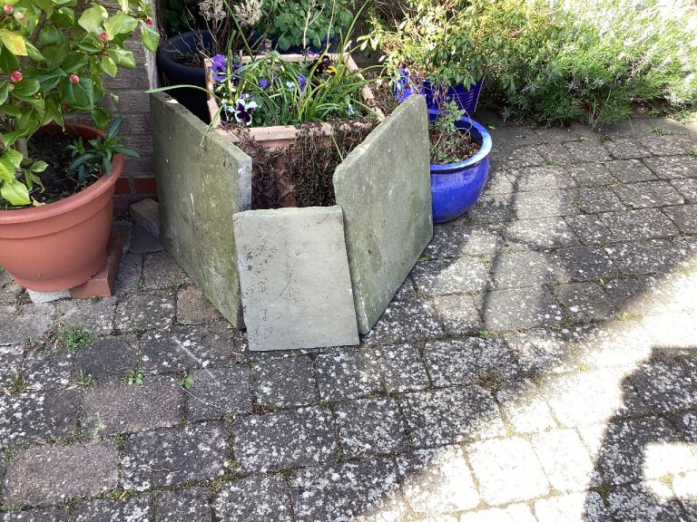 2 paving slabs going free plus an odd shape one 